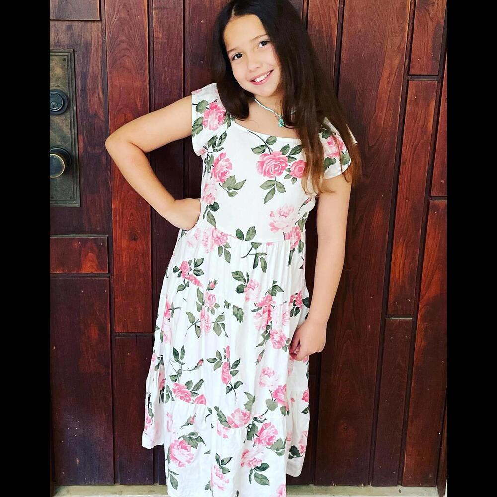 Old Navy Floral Maxi Dress SZ L EUC